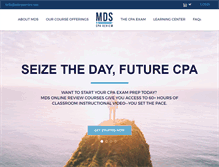 Tablet Screenshot of mdscpareview.com